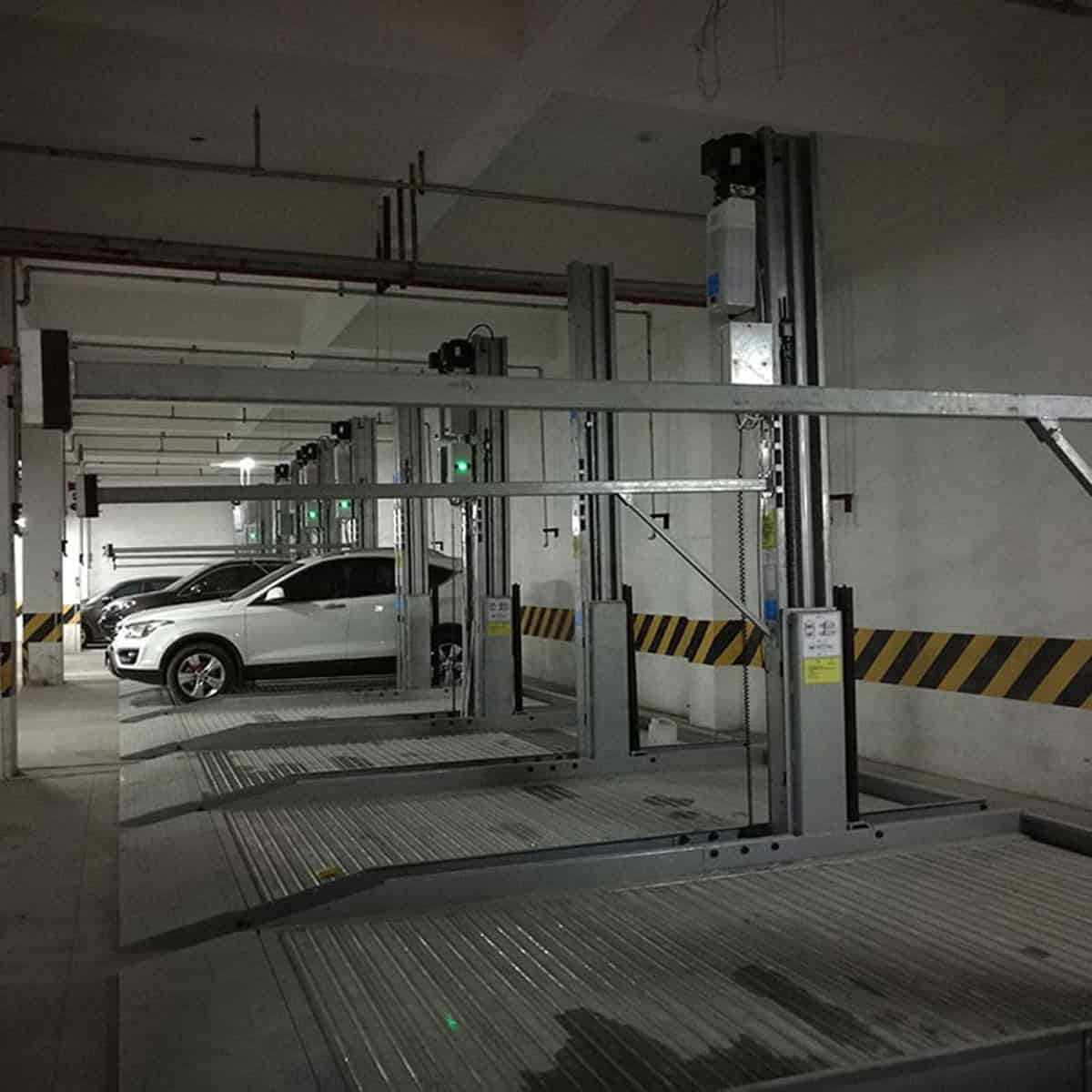 忠縣4柱立體車庫(kù)停車設(shè)備過驗(yàn)收