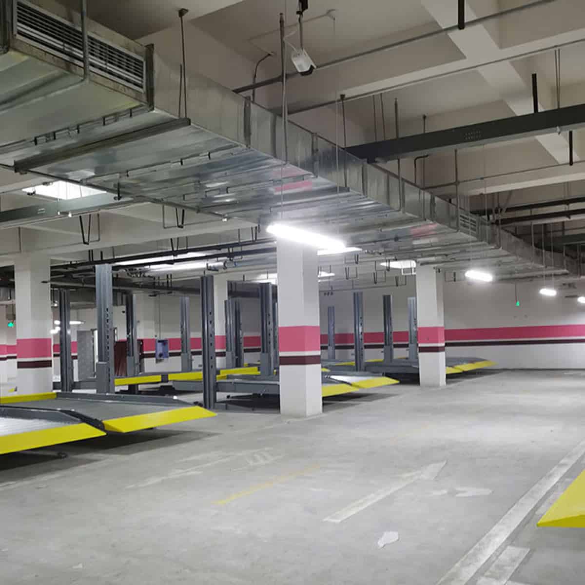 馬爾康兩柱式立體停車設(shè)備過驗收