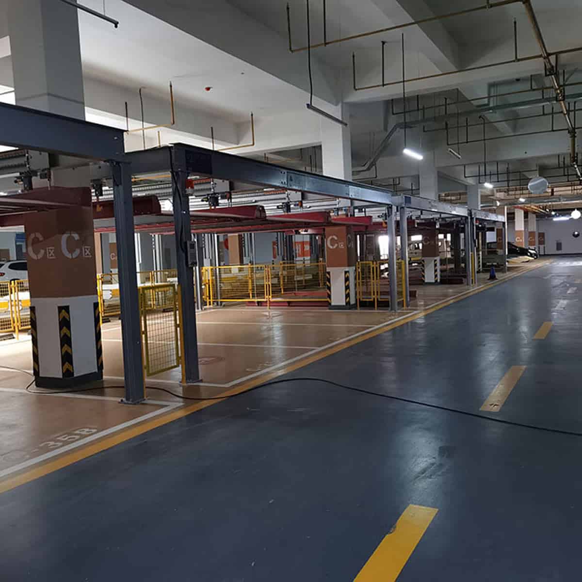 馬爾康雙柱立體停車設(shè)備過驗收