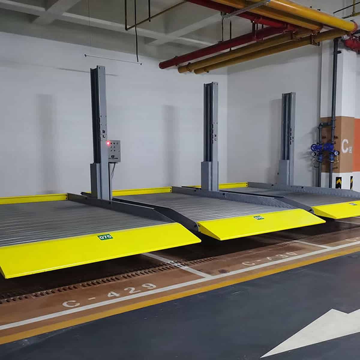 鎮(zhèn)安2柱機(jī)械式停車設(shè)備改造