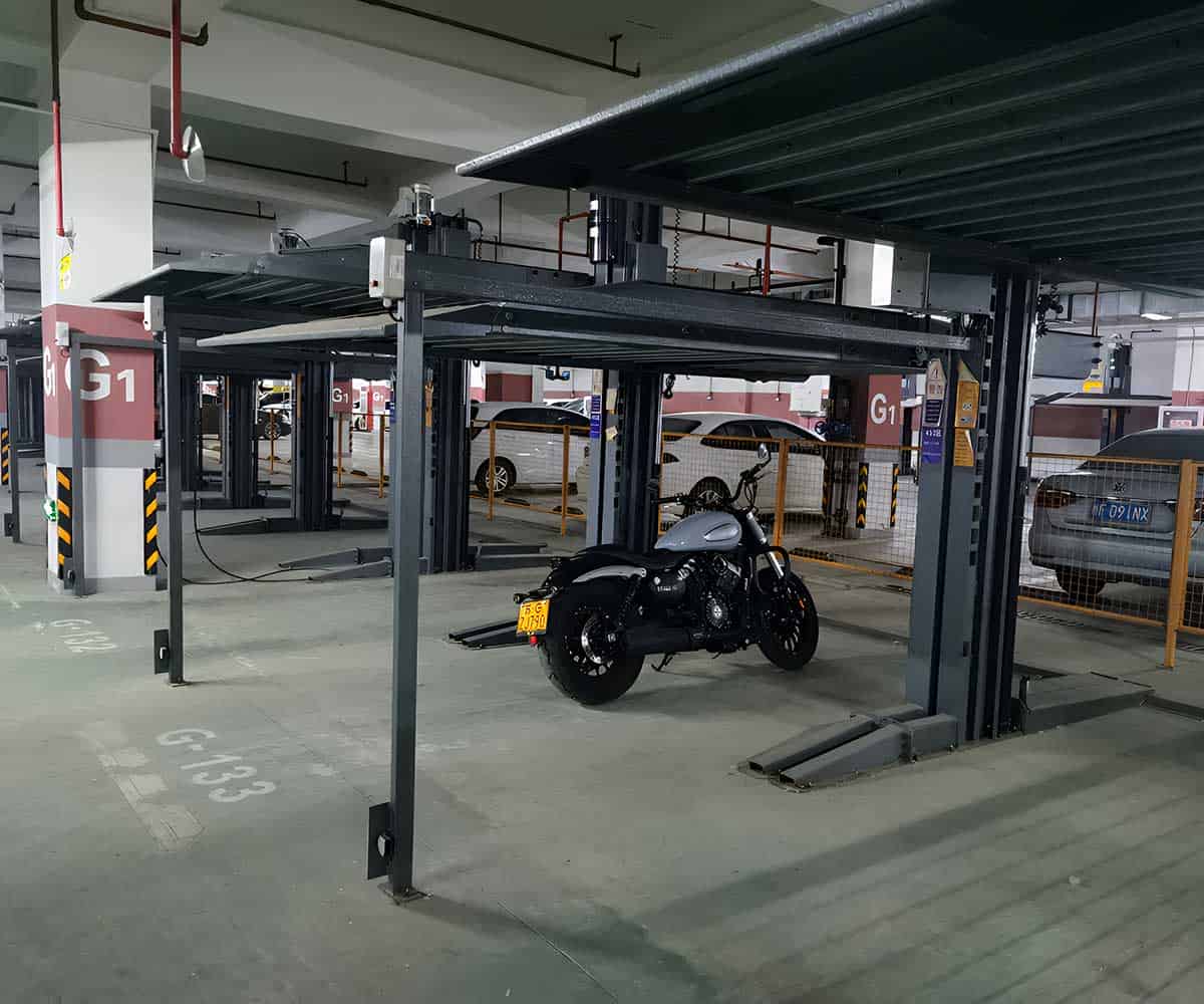 璧山二層簡易升降機械式停車庫的使用與維護